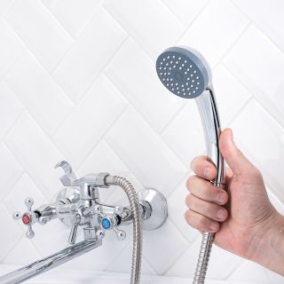 Смеситель для ванны с душем РМС SL71-143P хром